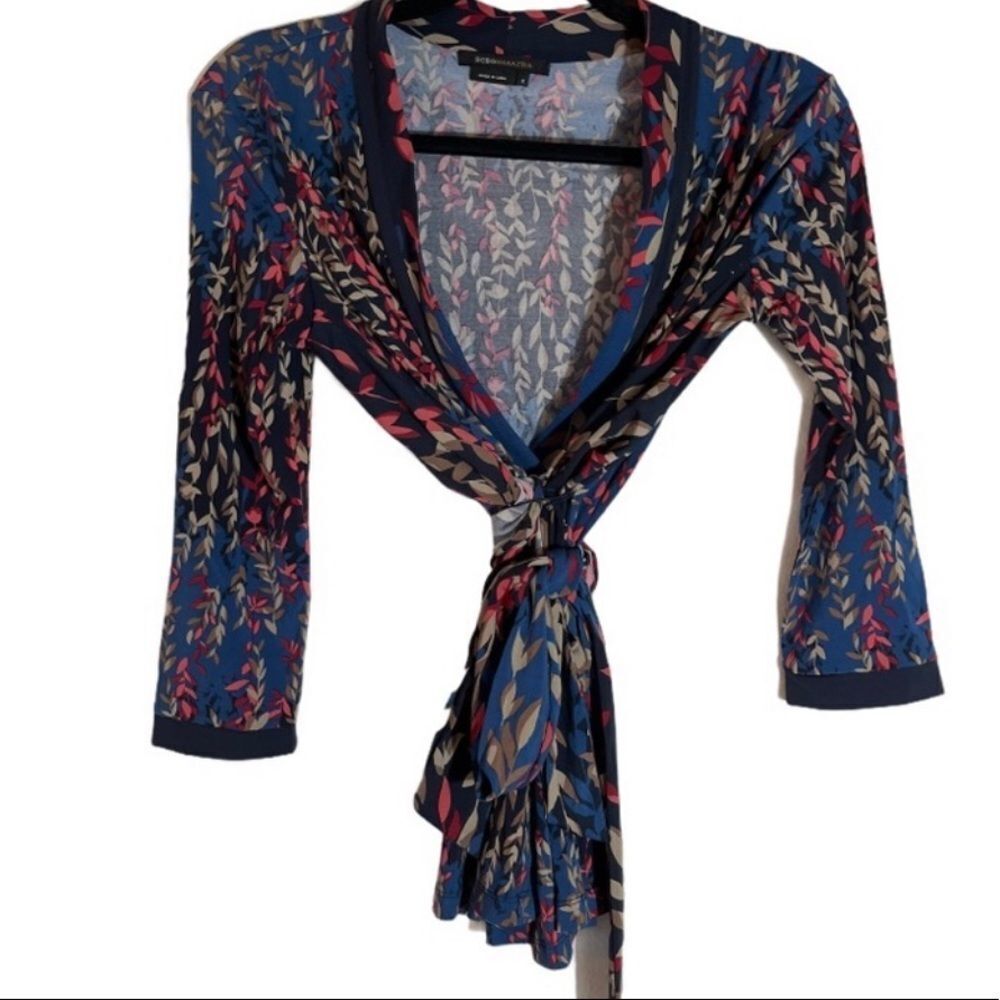 BCBGMaxazria Wrap Top